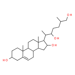 ChemSpider 2D Image | Cholest-5-ene-3,16,22,26-tetrol | C27H46O4