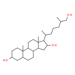 ChemSpider 2D Image | Cholestane-3,16,26-triol  | C27H48O3