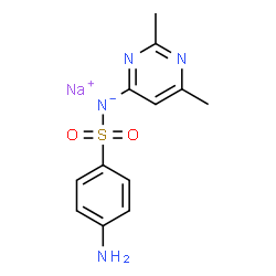 ChemSpider 2D Image | sulfisomidine sodium | C12H13N4NaO2S