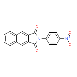 ChemSpider 2D Image | 2-(4-Nitrophenyl)-1H-benzo[f]isoindole-1,3(2H)-dione | C18H10N2O4