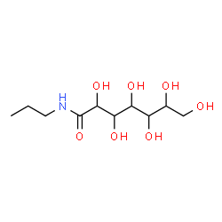 ChemSpider 2D Image | 2,3,4,5,6,7-Hexahydroxy-N-propylheptanamide | C10H21NO7