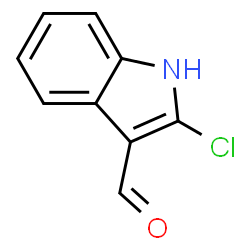 ChemSpider 2D Image | 2-Chloro-indole-3-carbaldehyde | C9H6ClNO