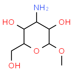 ChemSpider 2D Image | Methyl 3-amino-3-deoxyhexopyranoside | C7H15NO5