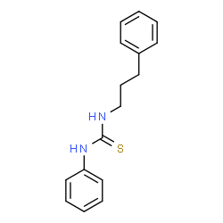 ChemSpider 2D Image | 1-Phenyl-3-(3-phenylpropyl)thiourea | C16H18N2S
