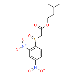 ChemSpider 2D Image | 3-Methylbutyl [(2,4-dinitrophenyl)sulfinyl]acetate | C13H16N2O7S