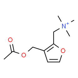 ChemSpider 2D Image | [3-(Acetoxymethyl)-2-furyl]-N,N,N-trimethylmethanaminium | C11H18NO3