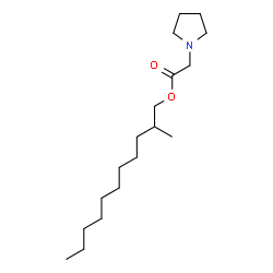 ChemSpider 2D Image | 2-Methylundecyl 1-pyrrolidinylacetate | C18H35NO2