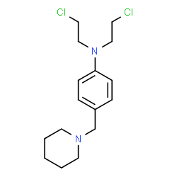 ChemSpider 2D Image | N,N-Bis(2-chloroethyl)-4-(1-piperidinylmethyl)aniline | C16H24Cl2N2