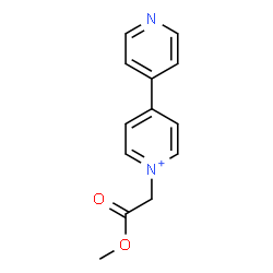 ChemSpider 2D Image | 1-(2-Methoxy-2-oxoethyl)-4-(4-pyridinyl)pyridinium | C13H13N2O2