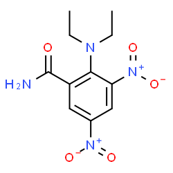 ChemSpider 2D Image | 2-(Diethylamino)-3,5-dinitrobenzamide | C11H14N4O5