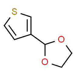 ChemSpider 2D Image | 2-(3-Thienyl)-1,3-dioxolane | C7H8O2S