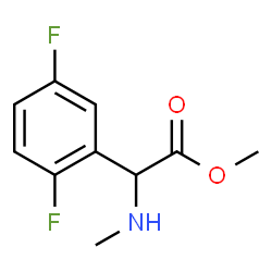 ChemSpider 2D Image | Methyl (2,5-difluorophenyl)(methylamino)acetate | C10H11F2NO2