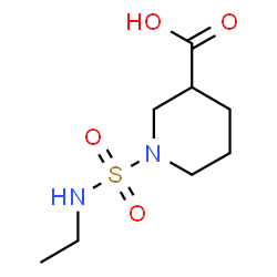 ChemSpider 2D Image | 1-(Ethylsulfamoyl)-3-piperidinecarboxylic acid | C8H16N2O4S