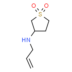 ChemSpider 2D Image | N-Allyltetrahydro-3-thiophenamine 1,1-dioxide | C7H13NO2S