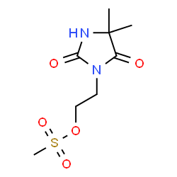 ChemSpider 2D Image | 2-(4,4-Dimethyl-2,5-dioxo-1-imidazolidinyl)ethyl methanesulfonate | C8H14N2O5S
