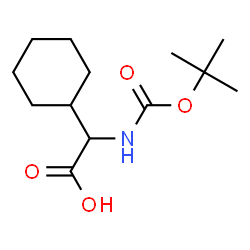 ChemSpider 2D Image | N-Boc-2-Cyclohexyl-DL-glycine | C13H23NO4