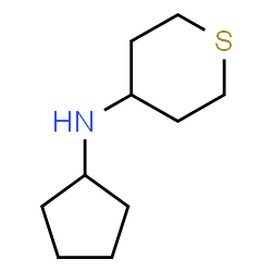 ChemSpider 2D Image | N-Cyclopentyltetrahydro-2H-thiopyran-4-amine | C10H19NS