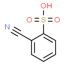ChemSpider 2D Image | 2-Cyanobenzenesulfonic acid | C7H5NO3S