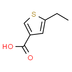 ChemSpider 2D Image | 5-Ethyl-3-thiophenecarboxylic acid | C7H8O2S