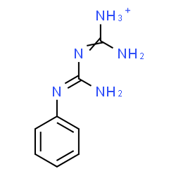 ChemSpider 2D Image | Amino[(N'-phenylcarbamimidoyl)imino]methanaminium | C8H12N5