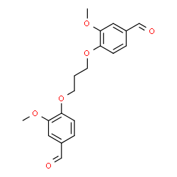 ChemSpider 2D Image | 4,4'-[1,3-Propanediylbis(oxy)]bis(3-methoxybenzaldehyde) | C19H20O6