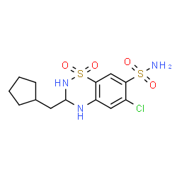 ChemSpider 2D Image | cyclopenthiazide | C13H18ClN3O4S2