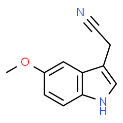 ChemSpider 2D Image | 5-Methoxyindole-3-acetonitrile | C11H10N2O