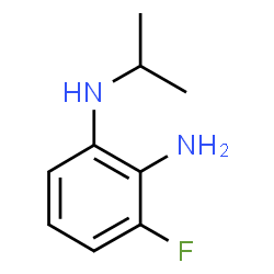 ChemSpider 2D Image | 3-Fluoro-N~1~-isopropyl-1,2-benzenediamine | C9H13FN2