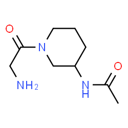 ChemSpider 2D Image | N-(1-Glycyl-3-piperidinyl)acetamide | C9H17N3O2