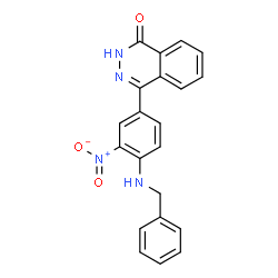 ChemSpider 2D Image | 4-[4-(Benzylamino)-3-nitrophenyl]-1(2H)-phthalazinone | C21H16N4O3