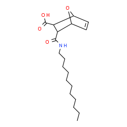 ChemSpider 2D Image | 3-(Undecylcarbamoyl)-7-oxabicyclo[2.2.1]hept-5-ene-2-carboxylic acid | C19H31NO4