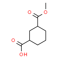 ChemSpider 2D Image | 3-(Methoxycarbonyl)cyclohexanecarboxylic acid | C9H14O4