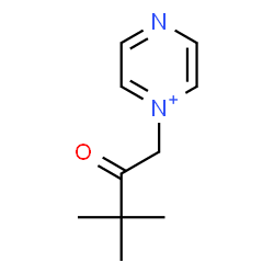 ChemSpider 2D Image | 1-(3,3-Dimethyl-2-oxobutyl)pyrazin-1-ium | C10H15N2O