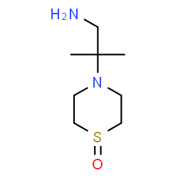 ChemSpider 2D Image | 2-Methyl-2-(1-oxido-4-thiomorpholinyl)-1-propanamine | C8H18N2OS