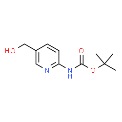 ChemSpider 2D Image | tert-Butyl 5-(hydroxymethyl)-2-pyridinylcarbamate | C11H16N2O3