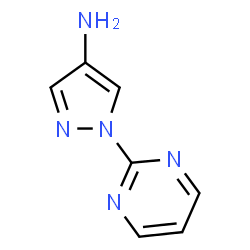 ChemSpider 2D Image | 1-(2-Pyrimidinyl)-1H-pyrazol-4-amine | C7H7N5