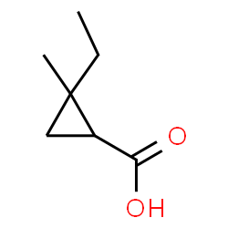 ChemSpider 2D Image | 2-Ethyl-2-methylcyclopropanecarboxylic acid | C7H12O2