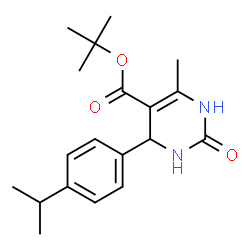 ChemSpider 2D Image | tert-Butyl 2-hydroxy-6-(4-isopropylphenyl)-4-methyl-1,6-dihydropyrimidine-5-carboxylate | C19H26N2O3
