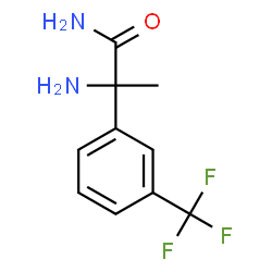 ChemSpider 2D Image | 2-Amino-2-[3-(trifluoromethyl)phenyl]propanamide | C10H11F3N2O