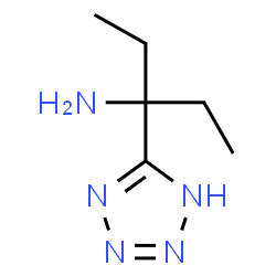 ChemSpider 2D Image | 3-(1H-Tetrazol-5-yl)-3-pentanamine | C6H13N5