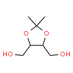 ChemSpider 2D Image | (2,2-Dimethyl-1,3-dioxolane-4,5-diyl)dimethanol | C7H14O4