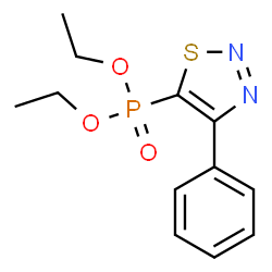 ChemSpider 2D Image | Diethyl (4-phenyl-1,2,3-thiadiazol-5-yl)phosphonate | C12H15N2O3PS