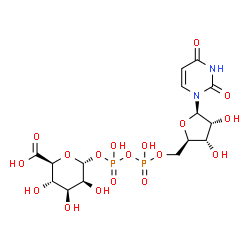 ChemSpider 2D Image | UDP-alpha-D-mannuronic acid | C15H22N2O18P2