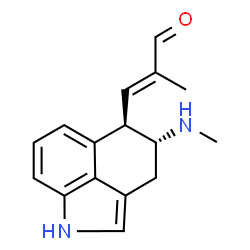 ChemSpider 2D Image | chanoclavine-I aldehyde | C16H18N2O