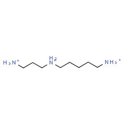 ChemSpider 2D Image | N-(3-Ammoniopropyl)-1,5-pentanediaminium | C8H24N3