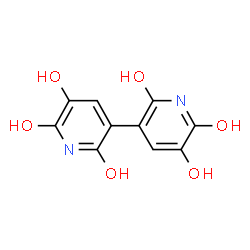 ChemSpider 2D Image | 2,2',5,5'-Tetrahydroxy-3,3'-bipyridine-6,6'(1H,1'H)-dione | C10H8N2O6