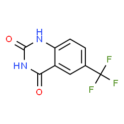 ChemSpider 2D Image | 6-(Trifluoromethyl)-2,4(1H,3H)-quinazolinedione | C9H5F3N2O2