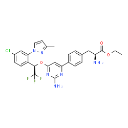 ChemSpider 2D Image | Telotristat ethyl | C27H26ClF3N6O3
