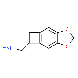 ChemSpider 2D Image | 1-(5,6-Dihydrocyclobuta[f][1,3]benzodioxol-5-yl)methanamine | C10H11NO2