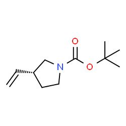 ChemSpider 2D Image | (R)-tert-butyl 3-vinylpyrrolidine-1-carboxylate | C11H19NO2